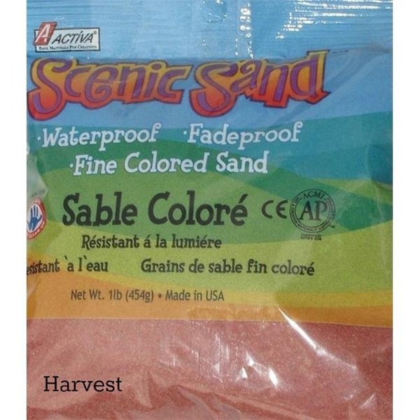 Scenic Sand Scenic Sand 4491 Activa 1 lbs Bag of Colored Sand; Harvest 4491